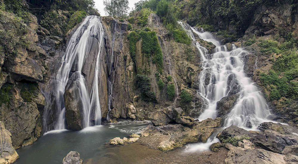 The waterfall is accessible year-round
